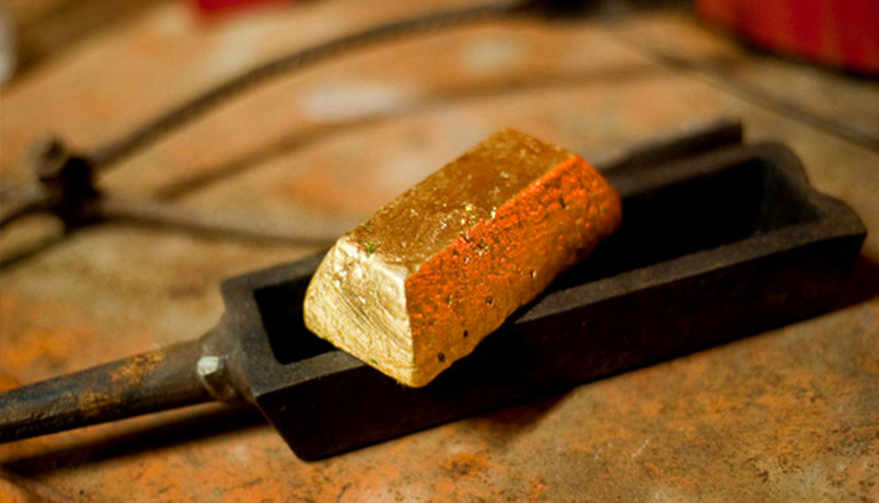 Lingot d'or recyclé et éthique